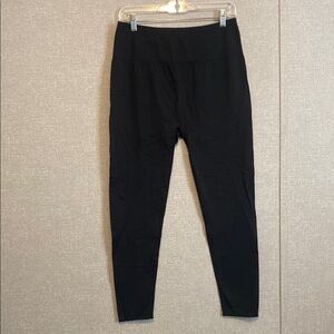 Fabletics Black High Waist Leggings with Branded Waistband