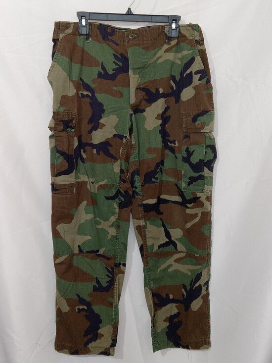Atlanco Other - Vintage 80s US Military Woodland Camo Cargo Pants USA Made Combat Pants Sz L