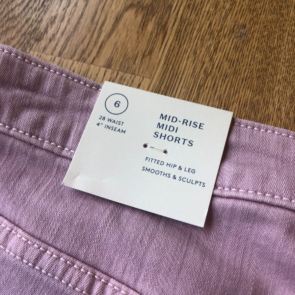 Universal Thread Midi Shorts Dusty Rose Size 6 NWT - Picture 5 of 10