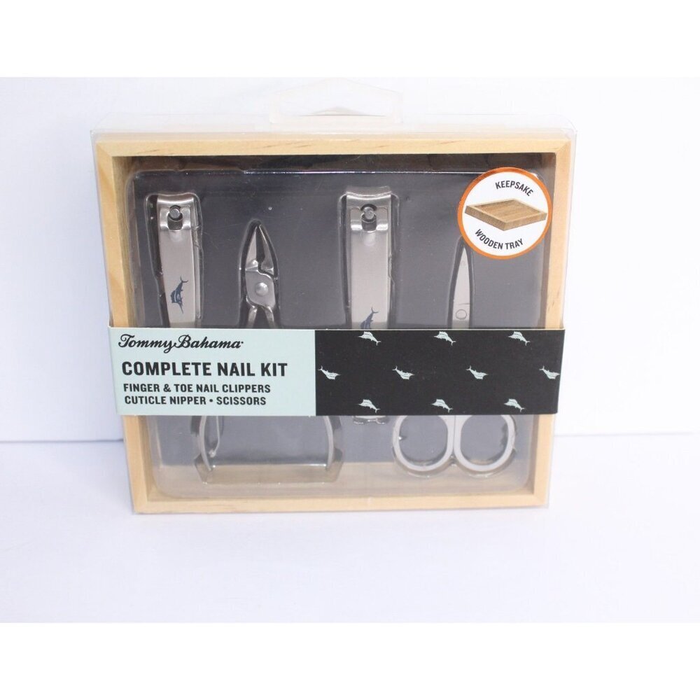 Tommy Bahama Manicure Nail Set‎ Nail Care Fingernail, Toe Clipper, Scissors New