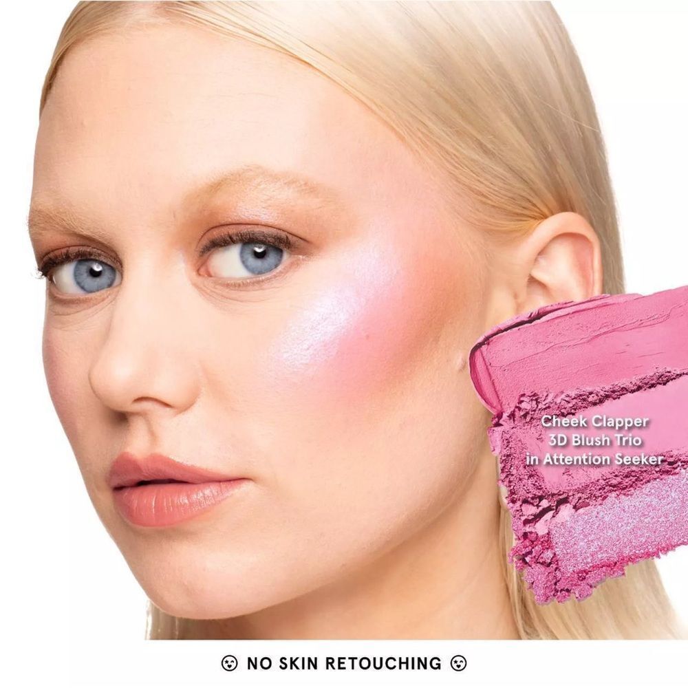 ONE/SIZE by Patrick Starrr Cheek Clapper 3D Blush Trio Palette Attention seeker - Picture 3 of 5