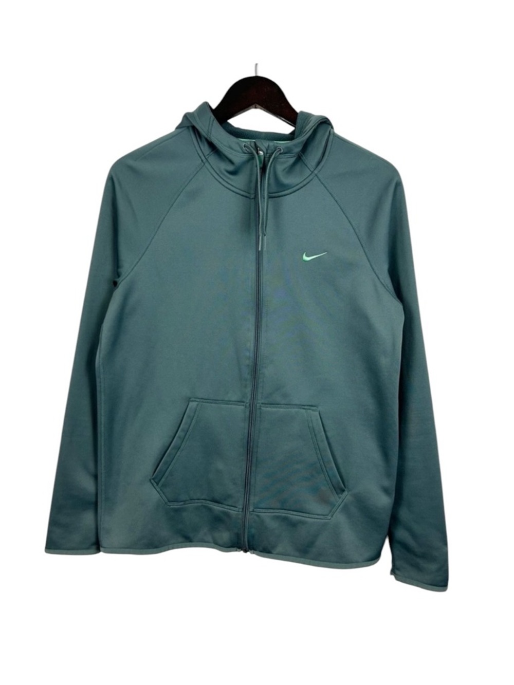 Nike Dri-Fit Hooded Sweatshirt Size Medium Teal Blue