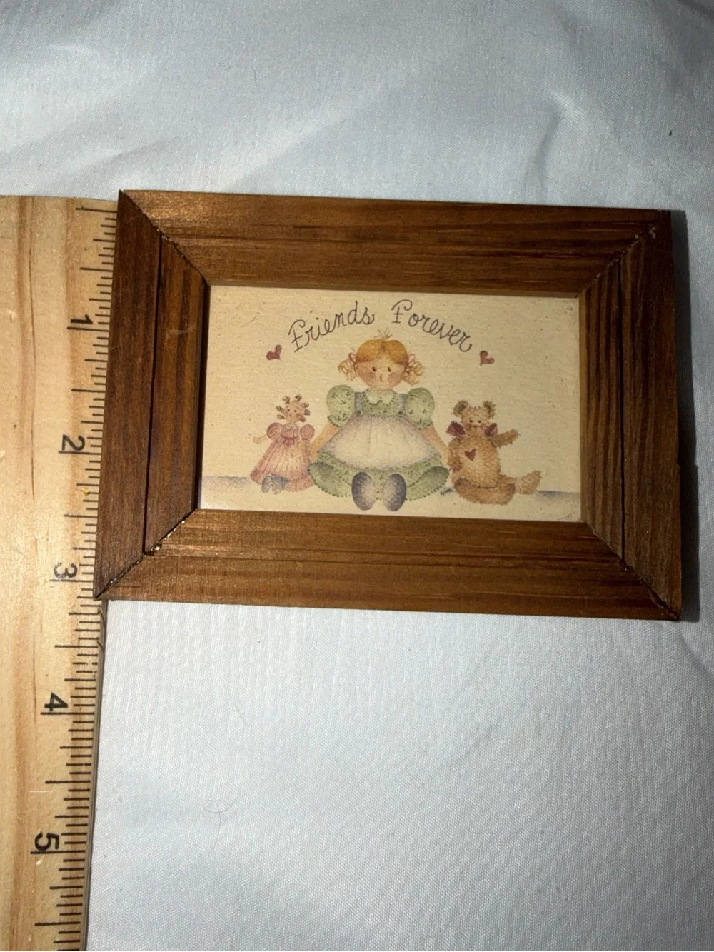 Vintage Mimi Hanna "Friends Forever" Framed Print - Picture 6 of 6