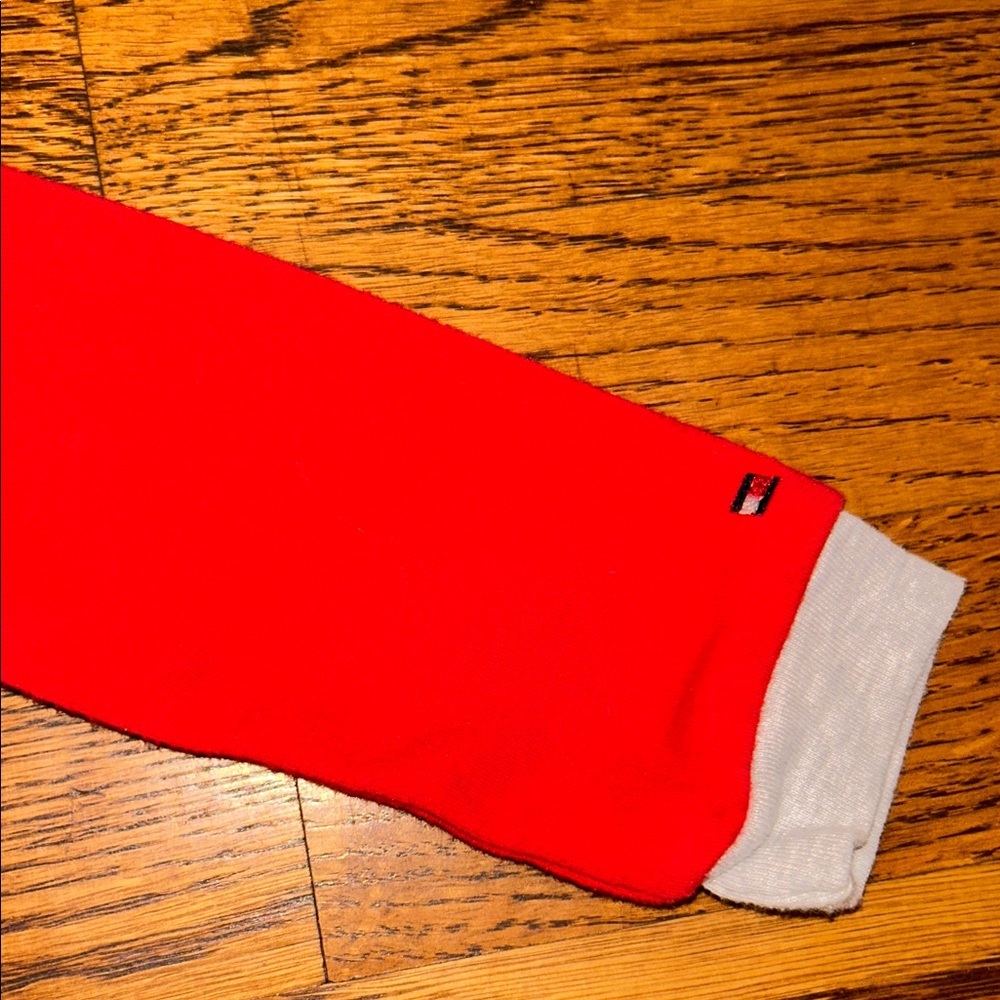 Tommy Hilfiger Kids Red and Black Footie 6-9 months onesie - Picture 3 of 6