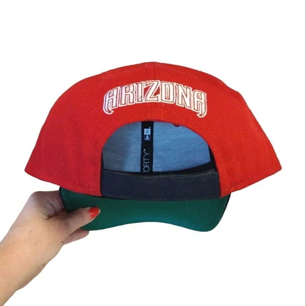 New Era 9Forty Red Arizona Diamondbacks Strap Back Hat - Picture 10 of 13
