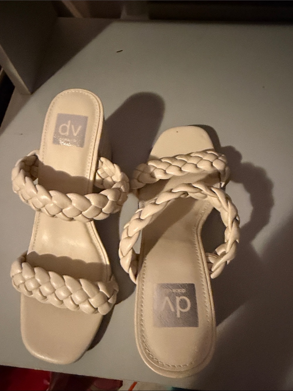 DV by Dolce Vita Braided Cream Slide Sandals
