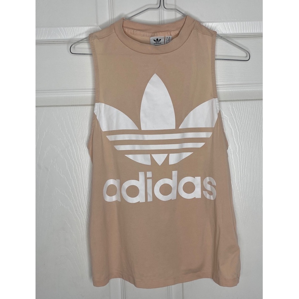Adidas Trefoil Muscle Tank Top Workout Gym Lounge