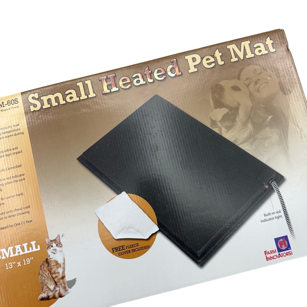 Farm‎ Innovators Heated Pet Mat Small 13x19 Durable Utility Indoor Outdoor NEW
