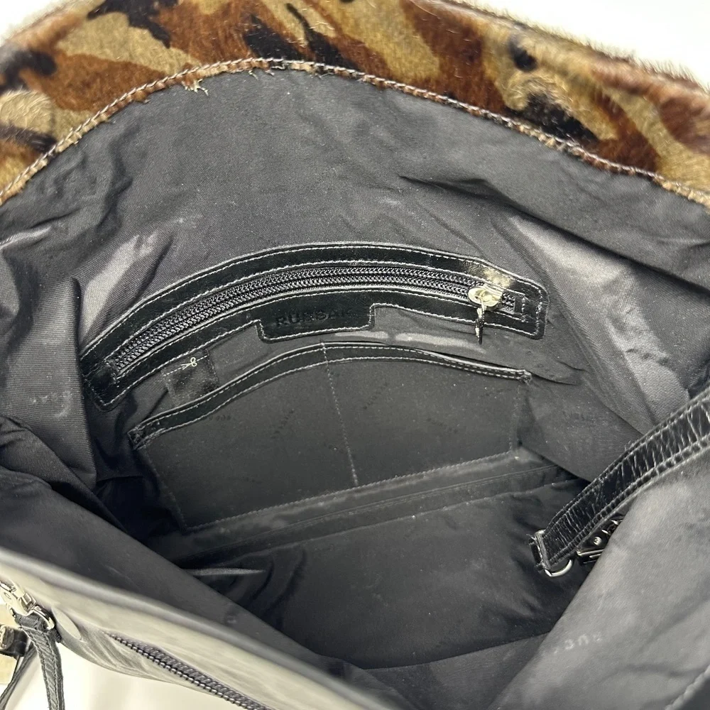 RUDSAK Crossbody/Clutch Leather w/Camo Ponyskin Bag - Picture 6 of 7