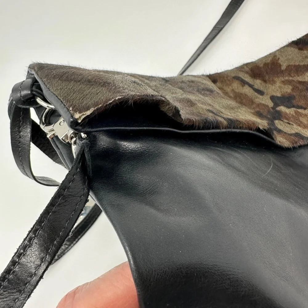 RUDSAK Crossbody/Clutch Leather w/Camo Ponyskin Bag - Picture 5 of 7