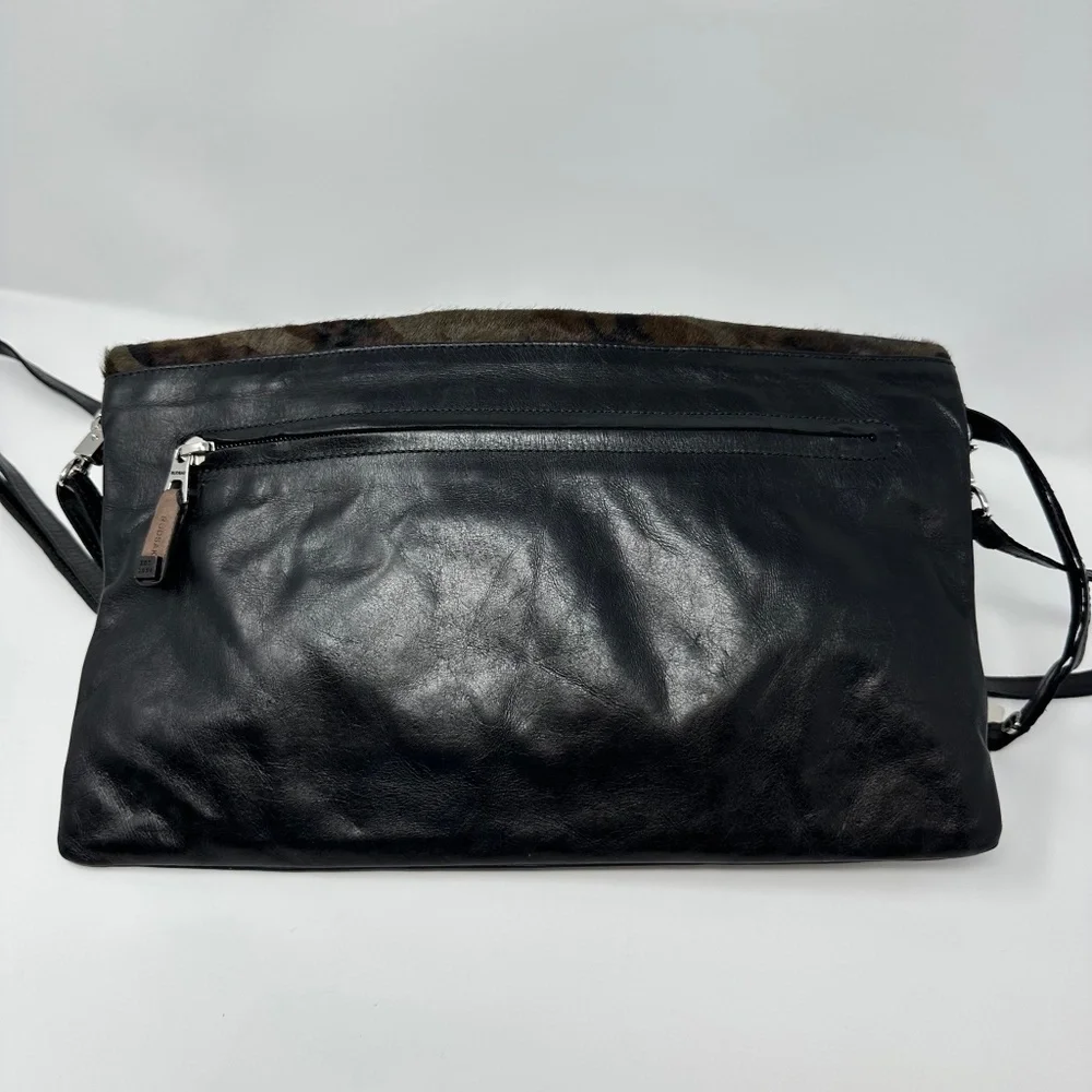 RUDSAK Crossbody/Clutch Leather w/Camo Ponyskin Bag - Picture 2 of 7