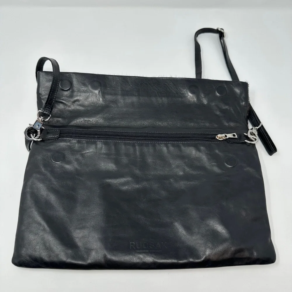 RUDSAK Crossbody/Clutch Leather w/Camo Ponyskin Bag - Picture 4 of 7