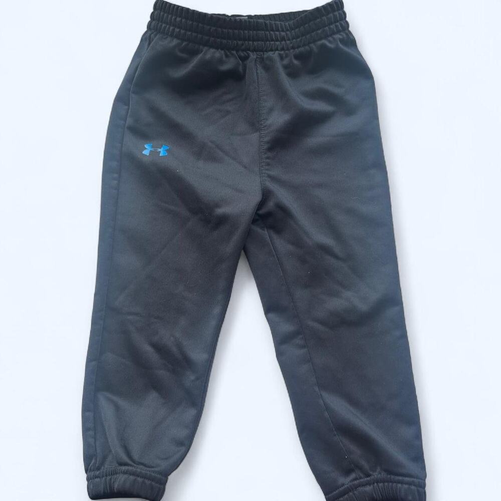 Under armour black/Blue  joggers 18m‎ Infant Girls EUC