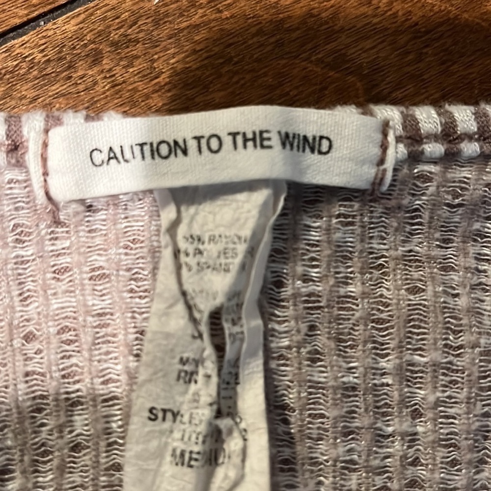 Caution to the Wind Wrap Top - Picture 3 of 3