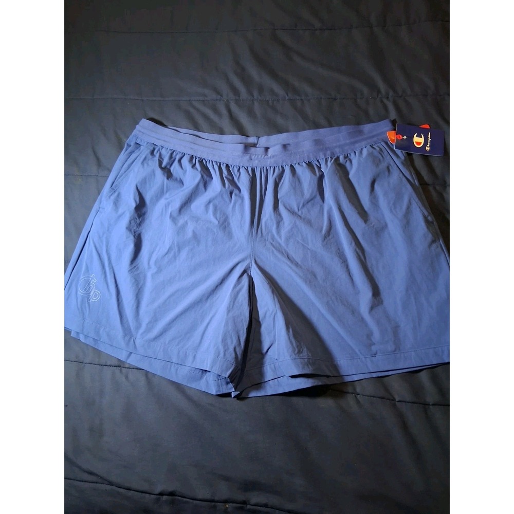 Champion Men's Shorts Big & Tall 2XL Blue Lightweight Basketball,‎ Gym