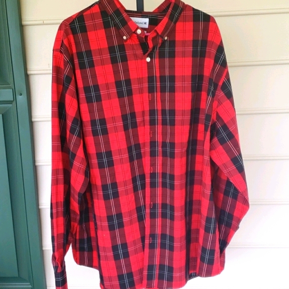 Saddlebred Other - Saddlebred mens long sleeve red plaid shirt, size XXL