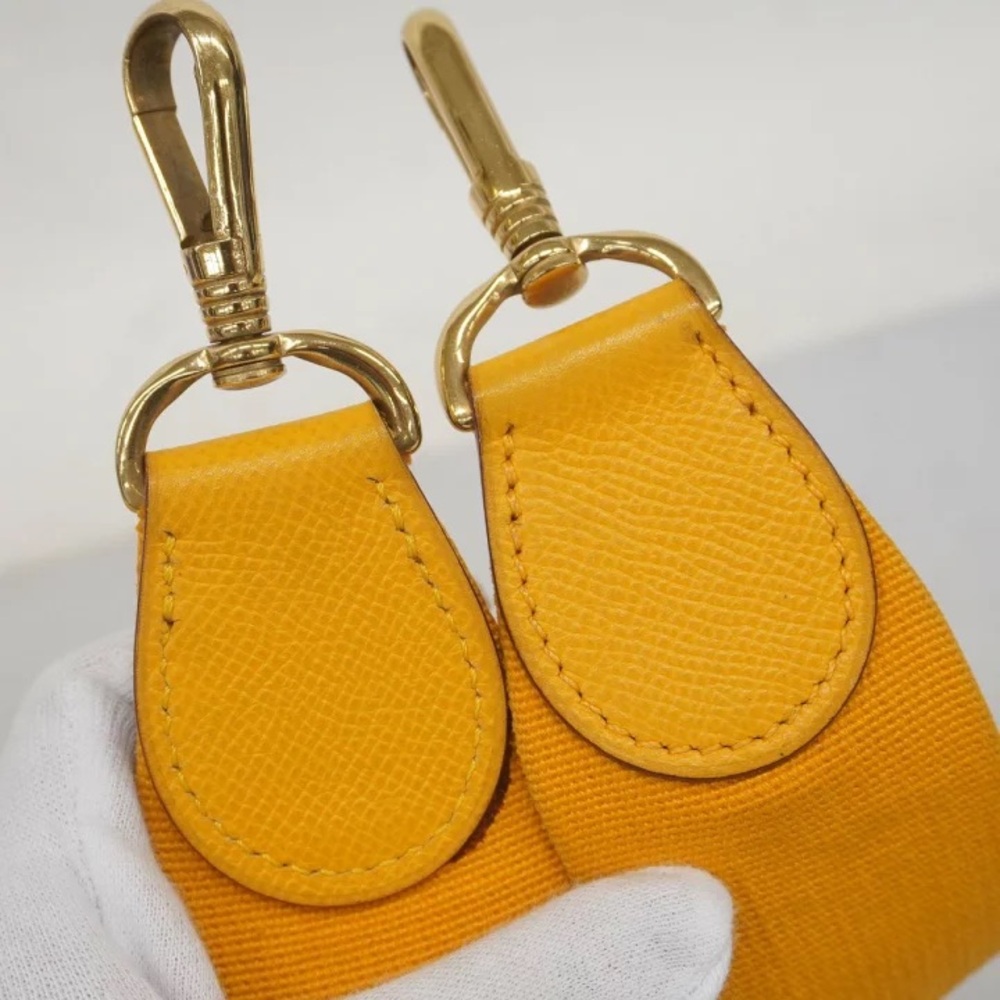 Authentic HERMES EVELYNE GM clemence Jaune Amber yellow crossbody bag - Picture 3 of 16