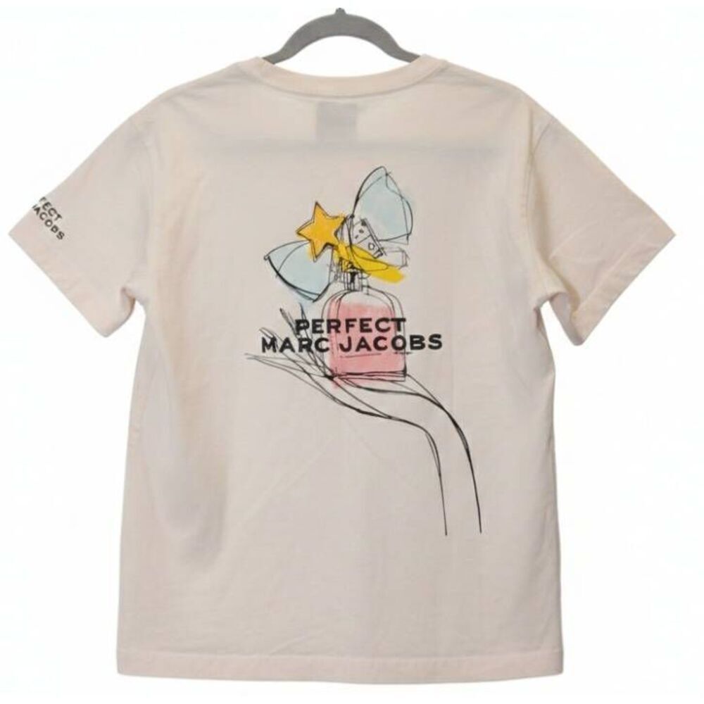Marc Jacobs Womens Medium pale pink graphic tee shirt shortsleeve