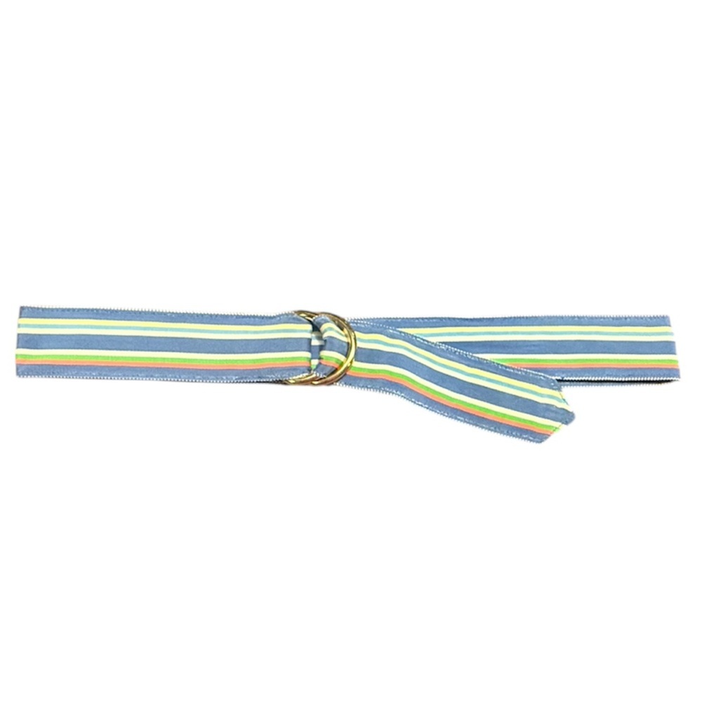 Brooks Brothers Women’s Blue Multi-Stripe Ribbon 1” Size Small