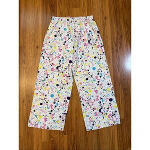 Vintage Victoria's Secret Women's Paint Splatter Pajama Pants Multicolor Small