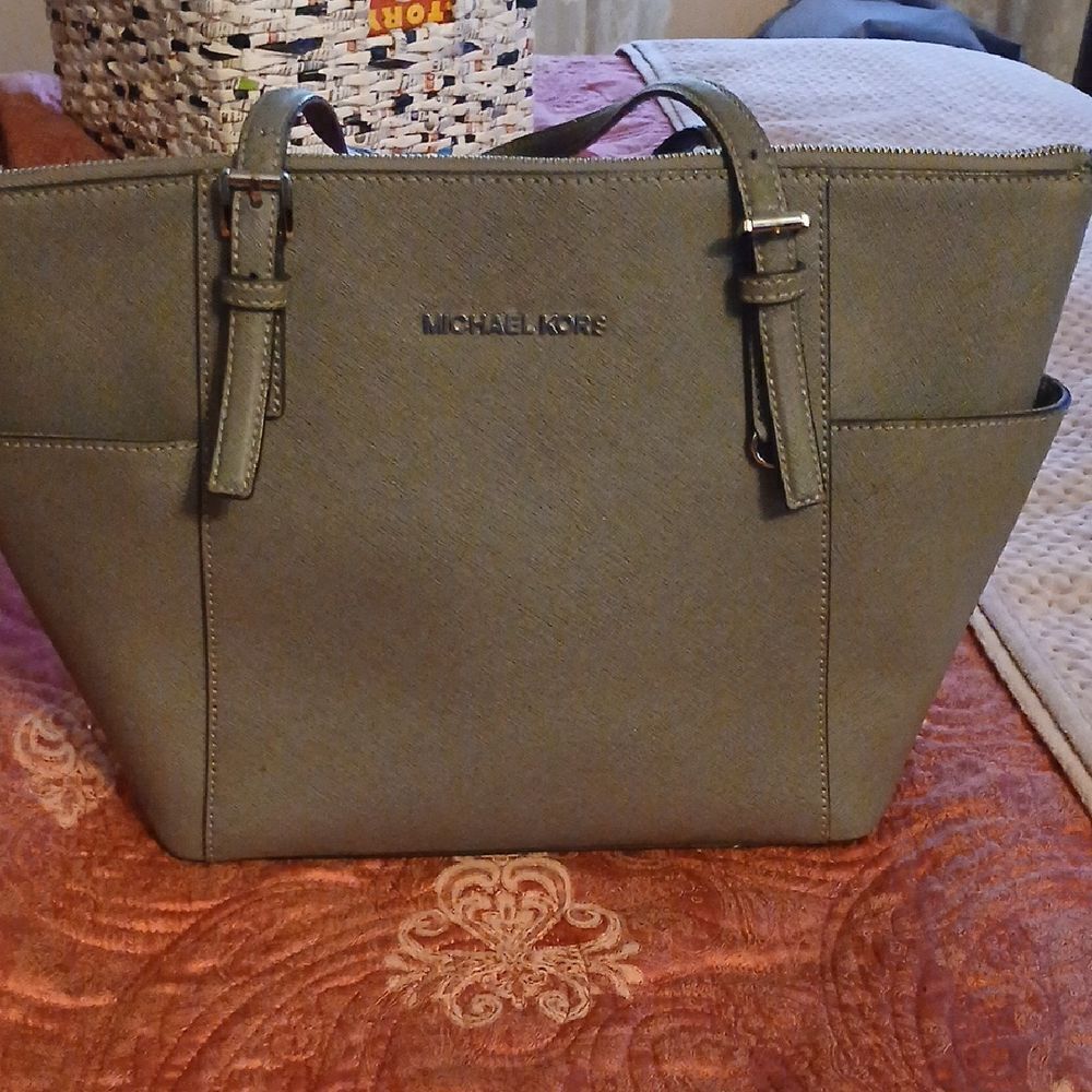Michael Kors Green Tote Bag