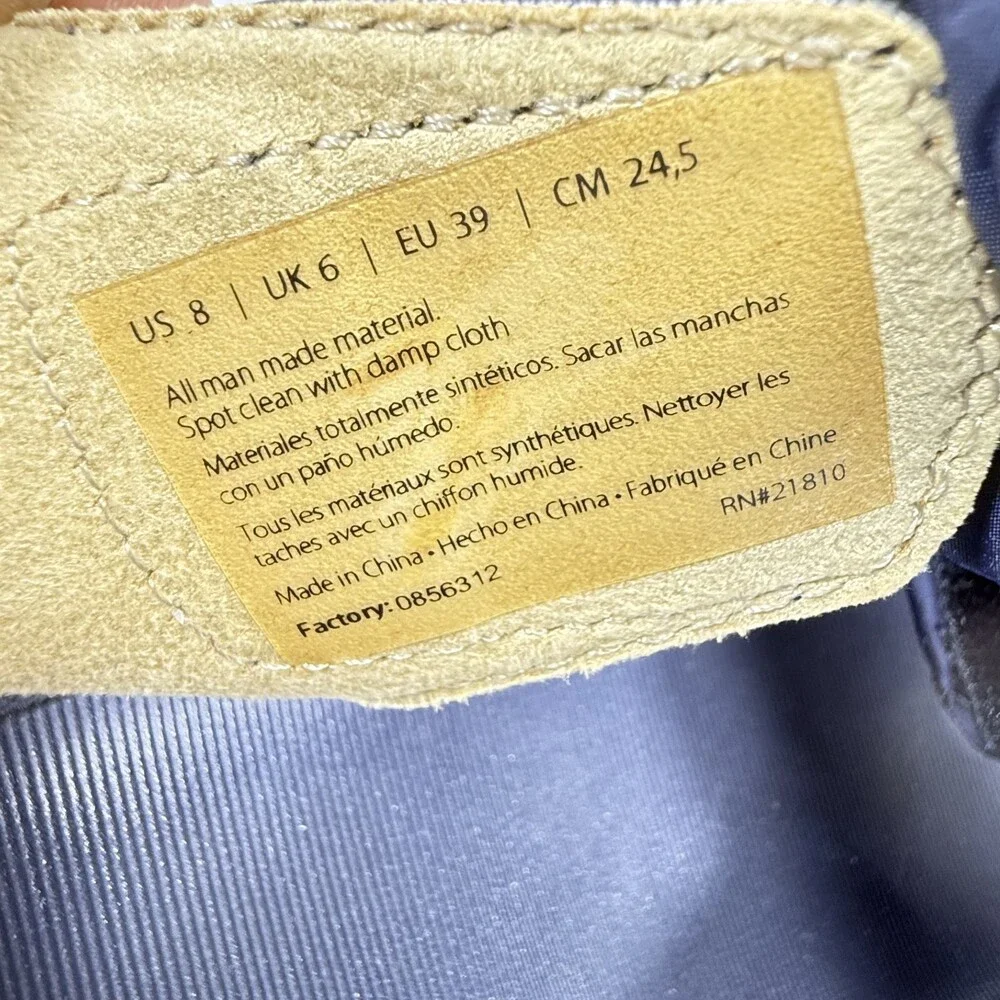 NWT Total Comfort Dearfoams Women’s Navy Sandals Easy On Off Size 8 - Picture 5 of 6