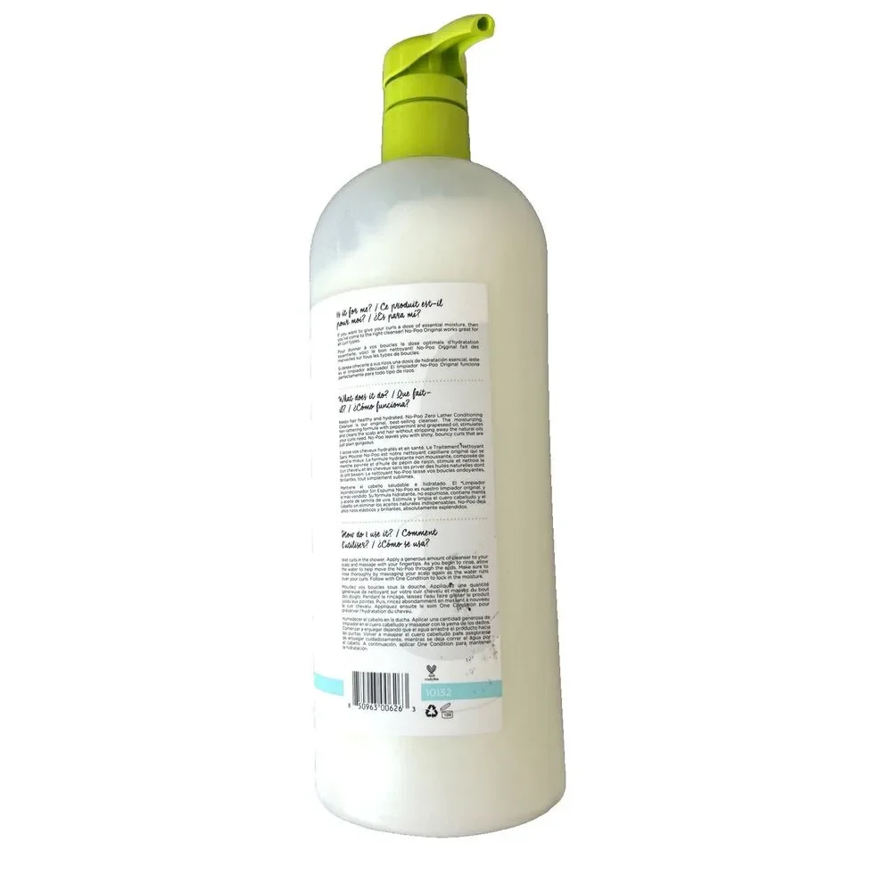 Devacurl No-Poo Original Zero Lather Conditioning - Cleanser Hair 32 Fl oz New - Picture 2 of 5