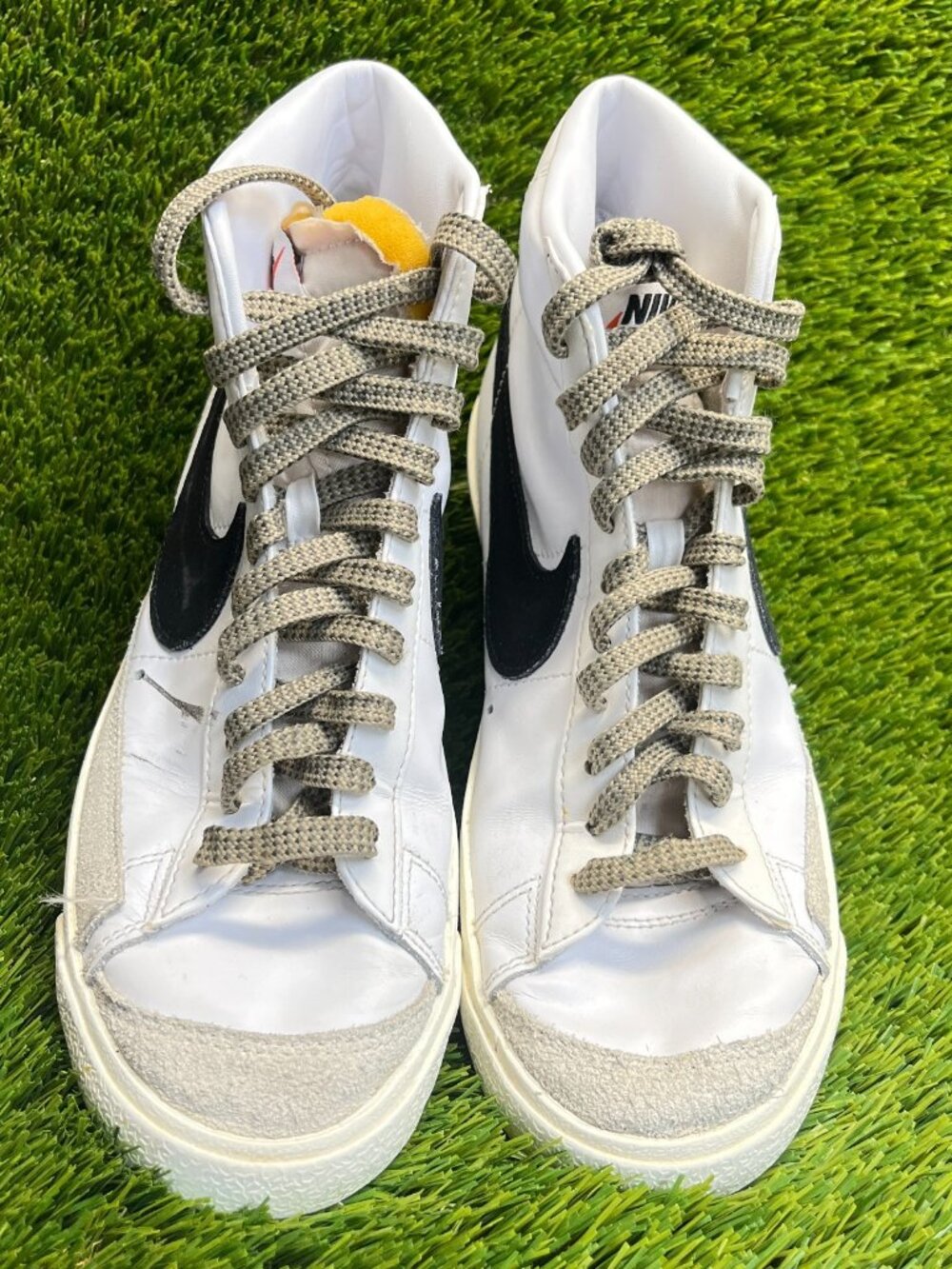 Nike Blazer Mid '77 Vintage Womens Size 9 White Black Walking Shoes Sneakers - Picture 6 of 11