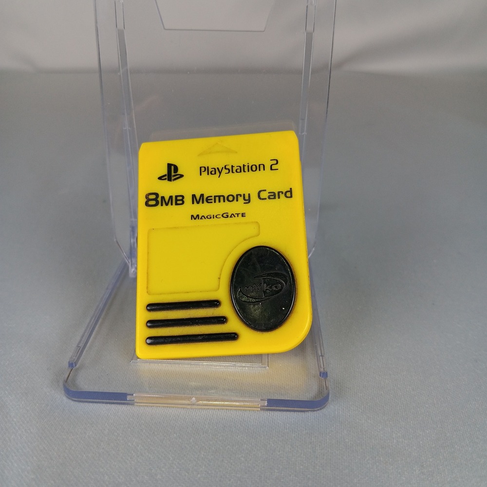 Official Nyko Sony Playstation 2 PS2 8MB Magicgate Memory Card PS-80516‎ Yellow