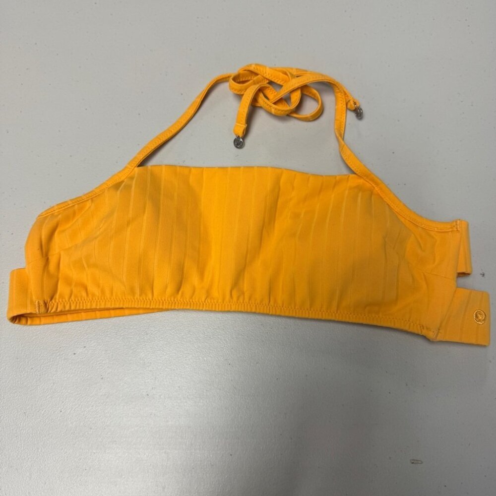 Lululemon Ribbed Halter Cross-Back Swim Top C/D Cups Summer Beach Vacation - Picture 3 of 12