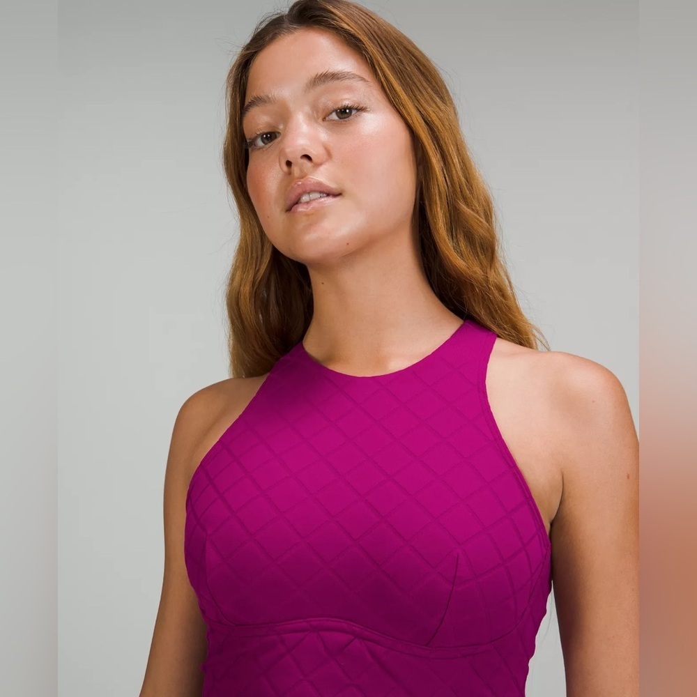 Lululemon Diamond Grid Swim Top - Size 10