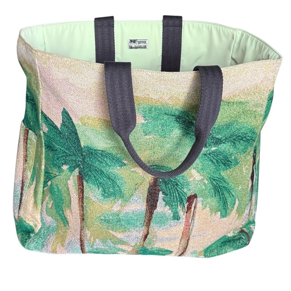 EMPORIO ARMANI Tote Bag,  Riviera Reversible Nylon Palm‎ Print
