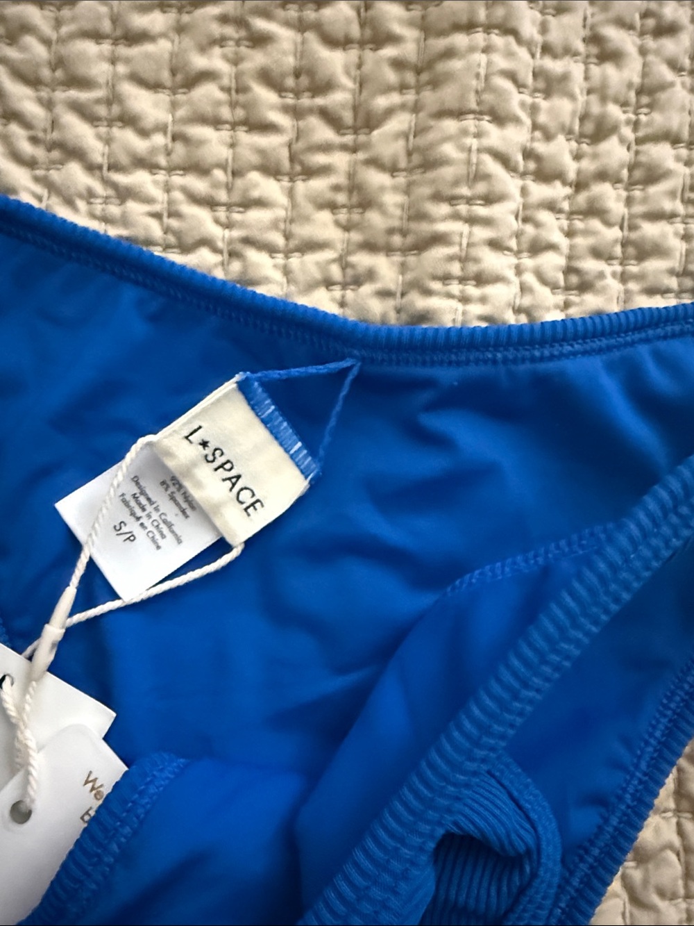 L*Space Women’s Blue Ribbed Bikini Bottom - NWT - Small - Picture 7 of 7