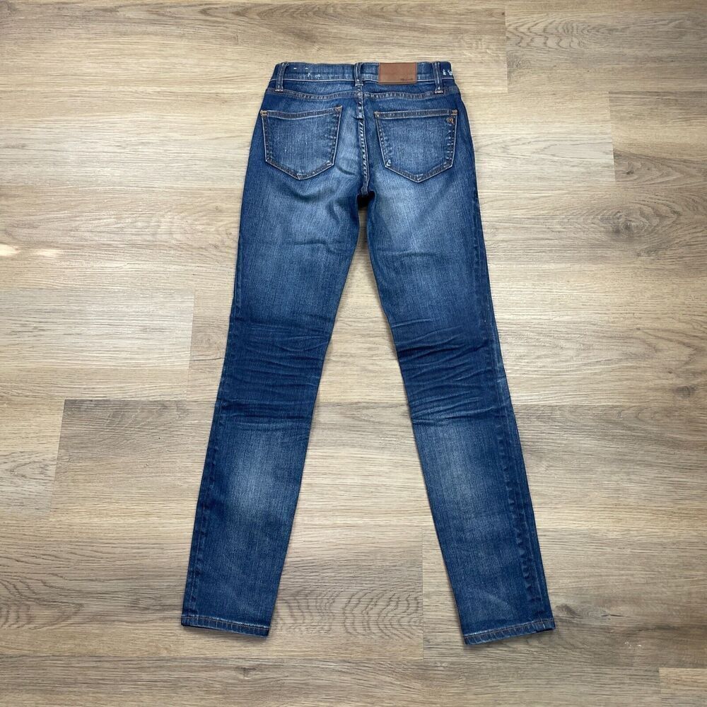 Madewell Jeans Womens 24 Blue High Skinny Skinny Denim Distressed - Picture 7 of 12