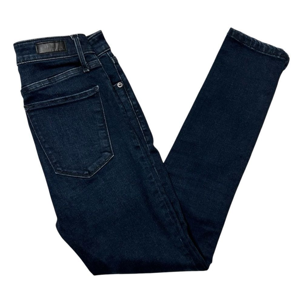 Abercrombie &‎ Fitch Simone High Rise Ankle Split Hem Dark Wash Jeans Sz 24 / 00