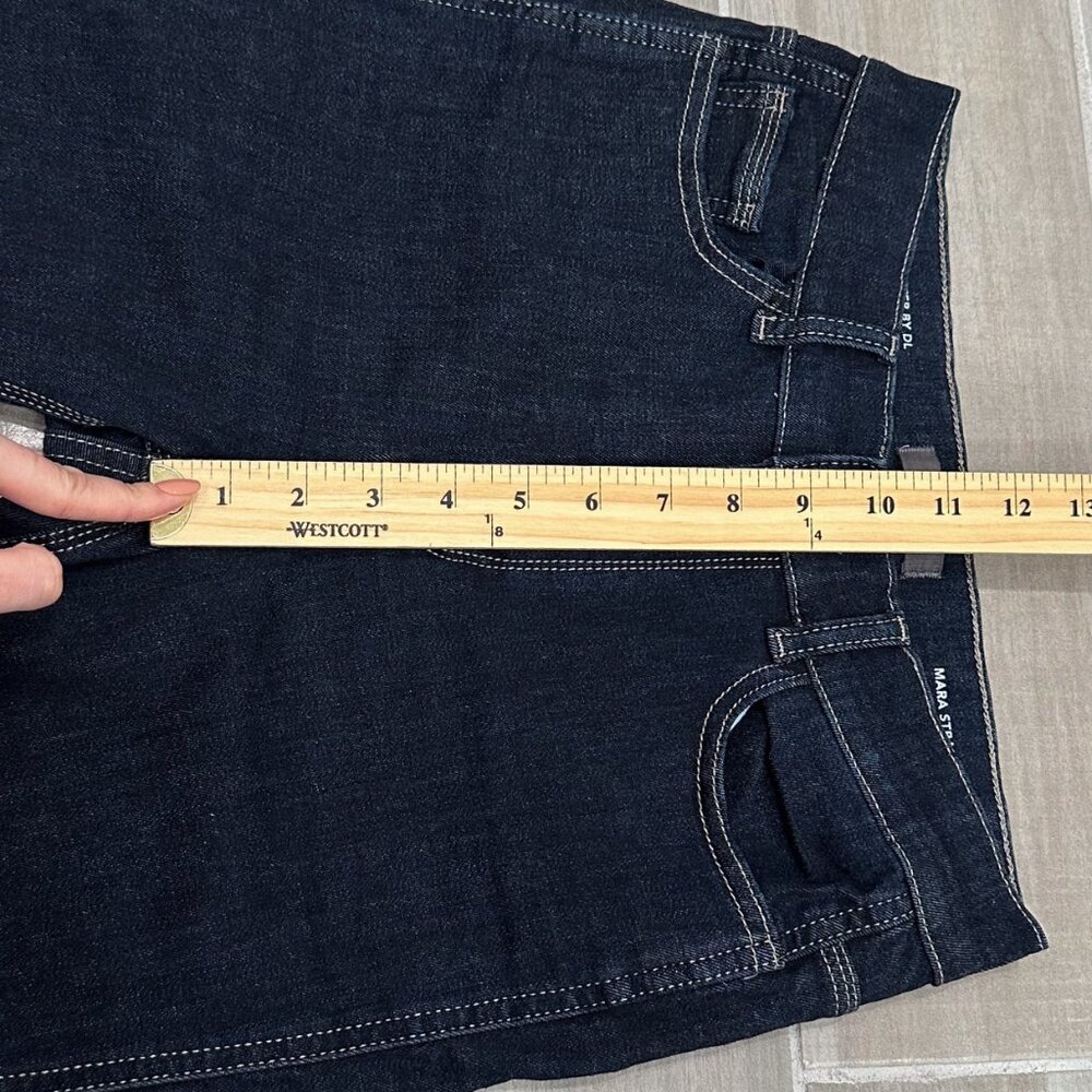 DL1961 Mara Straight High Rise Instasculpt Ankle Jeans in Snyder Dark Wash Sz 27 - Picture 13 of 16