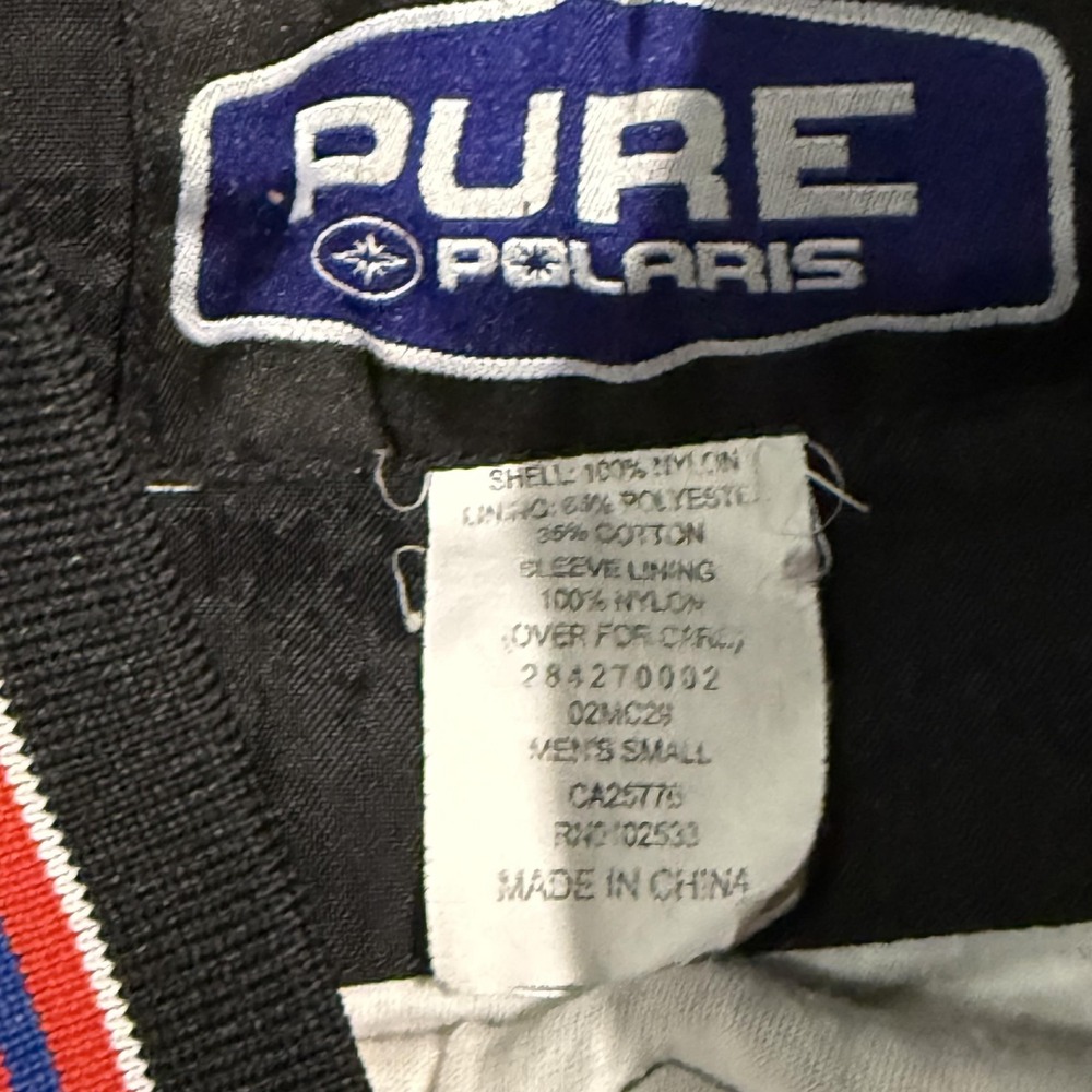 Pure Polaris Jacket Mens S Black Pullover Windbreaker The Way Out Logo Riding - Picture 2 of 5