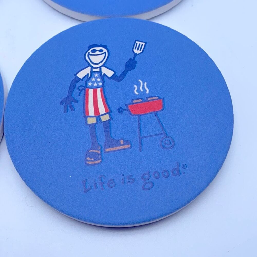 Life Is Good Coasters 4pk - Picture 2 of 2