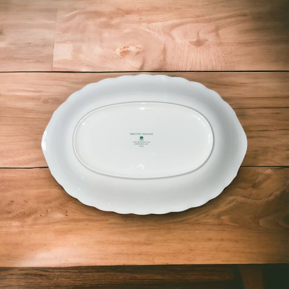 Blue Peony by NIKKO 14" Oval Serving Platter - Picture 2 of 2
