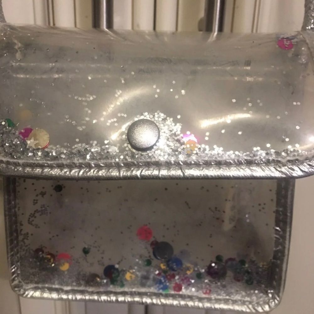 Zara girls Shake Transparent  glitter handbag