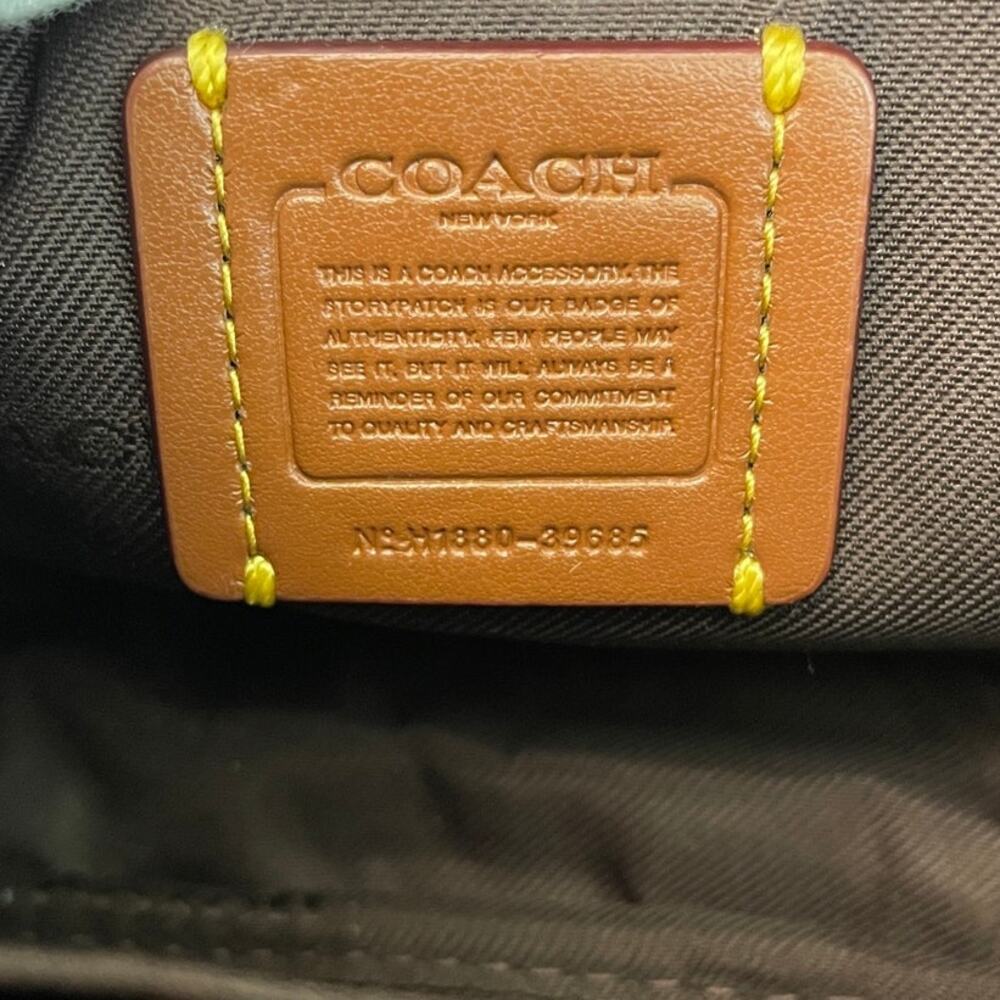 COACH Black Quilted Leather Belt Bag EUC - Picture 9 of 10