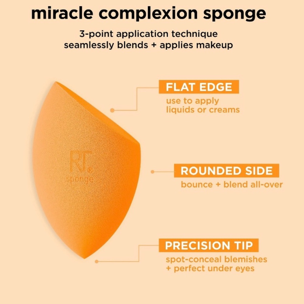 💞 New Real Techniques Iconic Blend & Set Miracle Makeup Sponge Duo - Picture 4 of 12