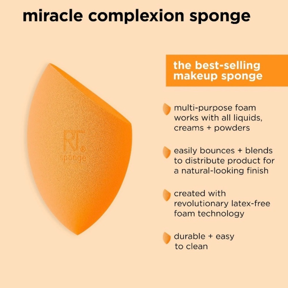 💞 New Real Techniques Iconic Blend & Set Miracle Makeup Sponge Duo - Picture 5 of 12