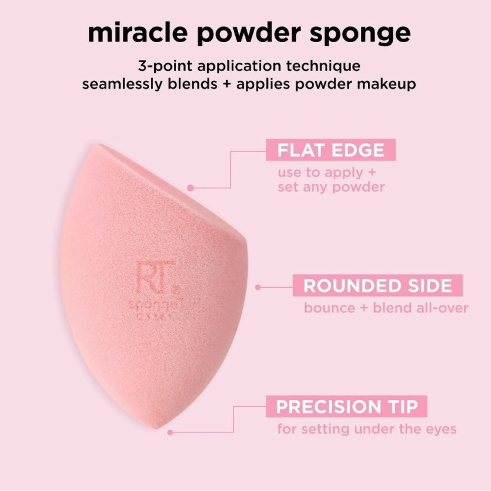 💞 New Real Techniques Iconic Blend & Set Miracle Makeup Sponge Duo - Picture 7 of 12