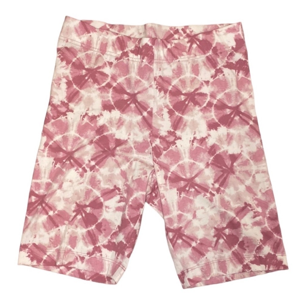 Fuchsia Patterned Biker Shorts