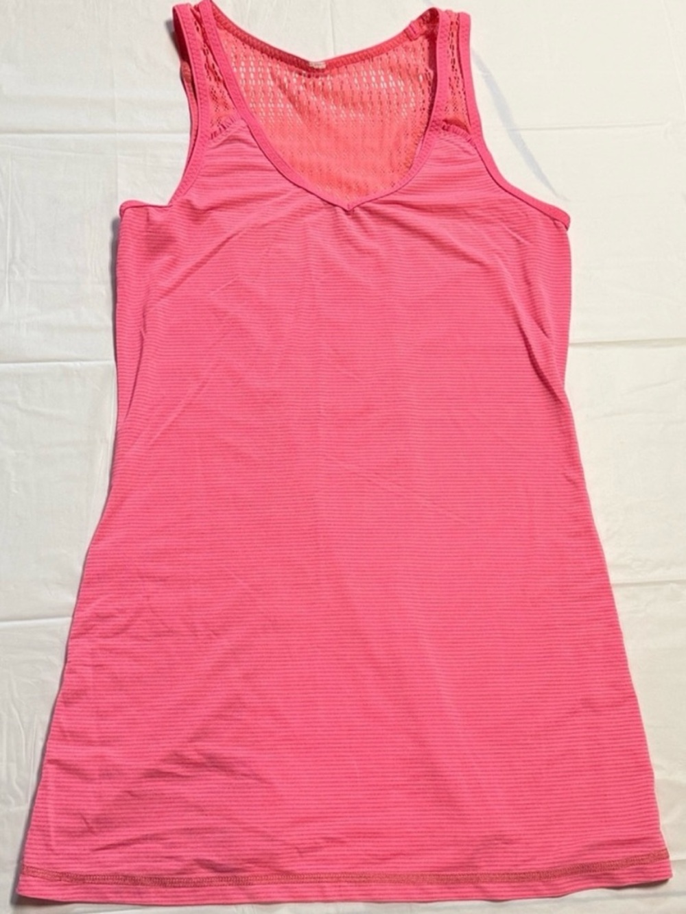 Lululemon Run Tie And Fly Tank Pink Orange Mesh Back Top 6
