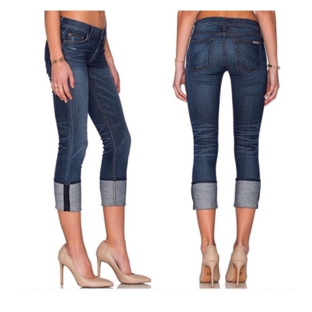 Hudson Muse Crop‎ Skinny Jeans w/5” Cuff Size 29