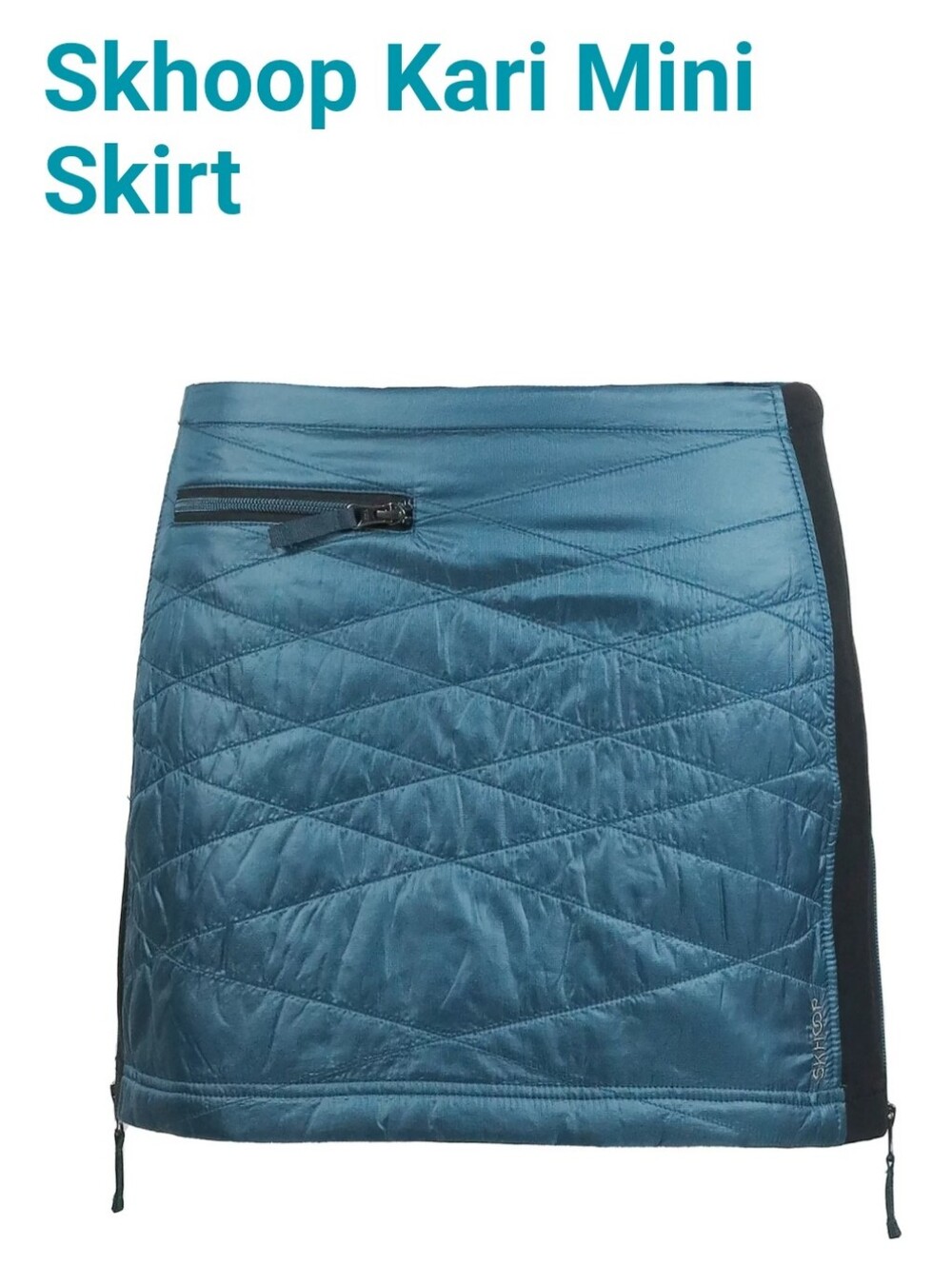 Skhoop Kari Insulated Quilted Mini Skirt Size M Size Zip