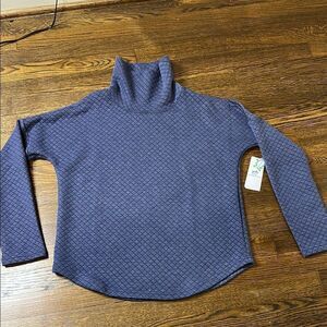 NWT Southern Tide long Sleeve Mellie MockNeck Sweatshirt in Nautical Nacy - XS