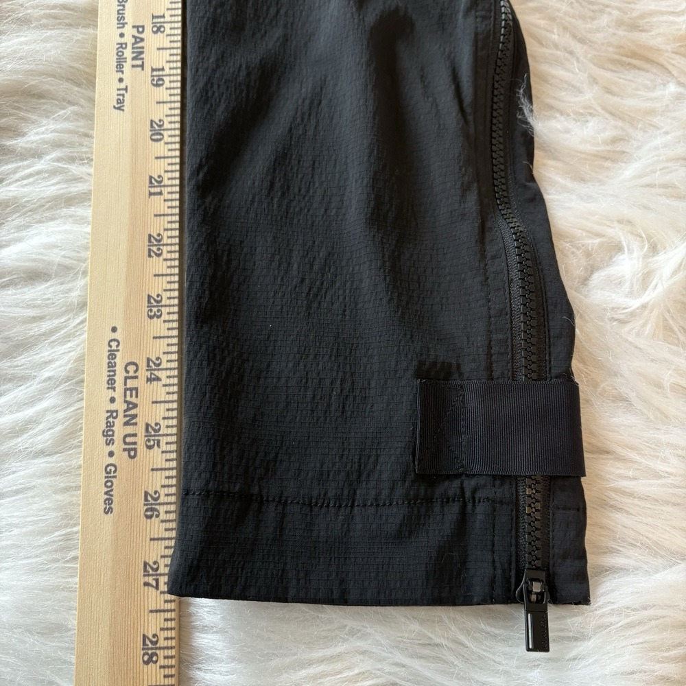 Athleta Trekkie Pants Womens 6 Belted Hiking Zip Ankle Gray Ripstop Gorpcore - Picture 11 of 13